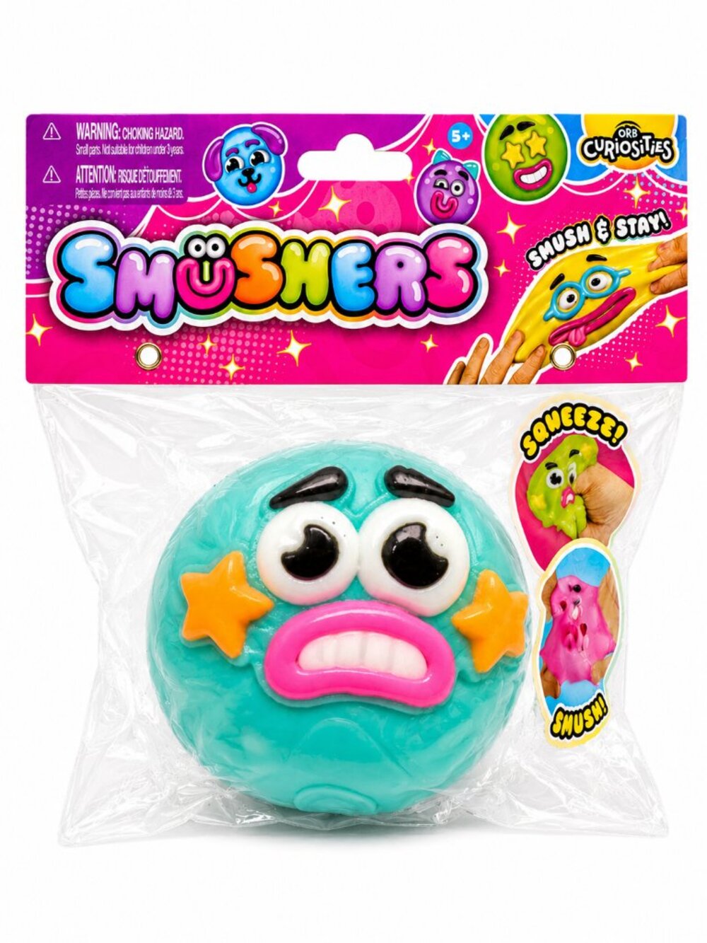 ORB CURIOSITIES TEAL SMUSHER SQUISHY SQUEEZE TOY BRAND NEW